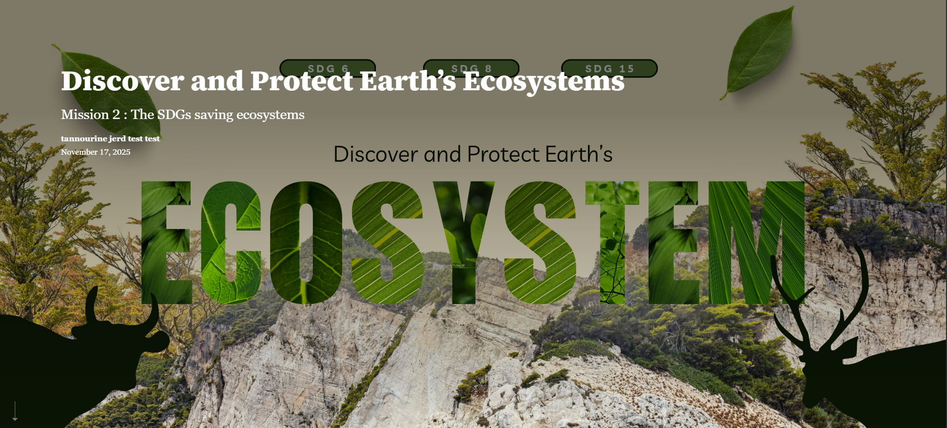 Discover and Protect Earth's Ecosystems project image