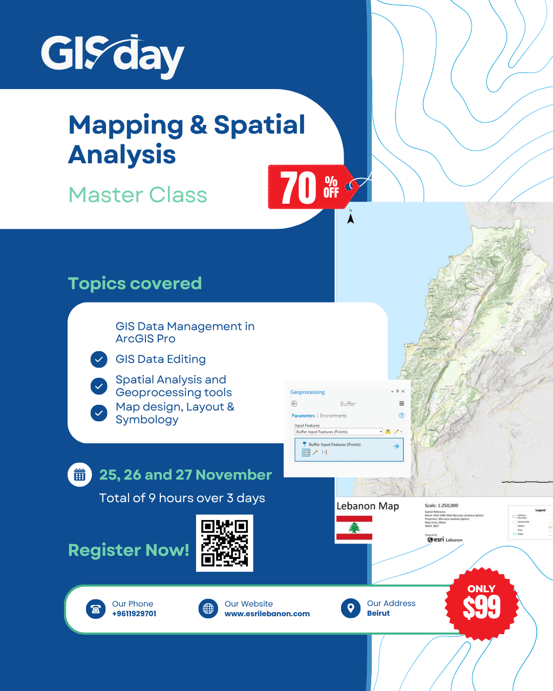 Jack Dangermond wearing a gray suit and round framed glasses during his Plenary Session presentation with colorful maps behind him.