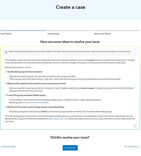 ArcGIS tab ArcGIS tab